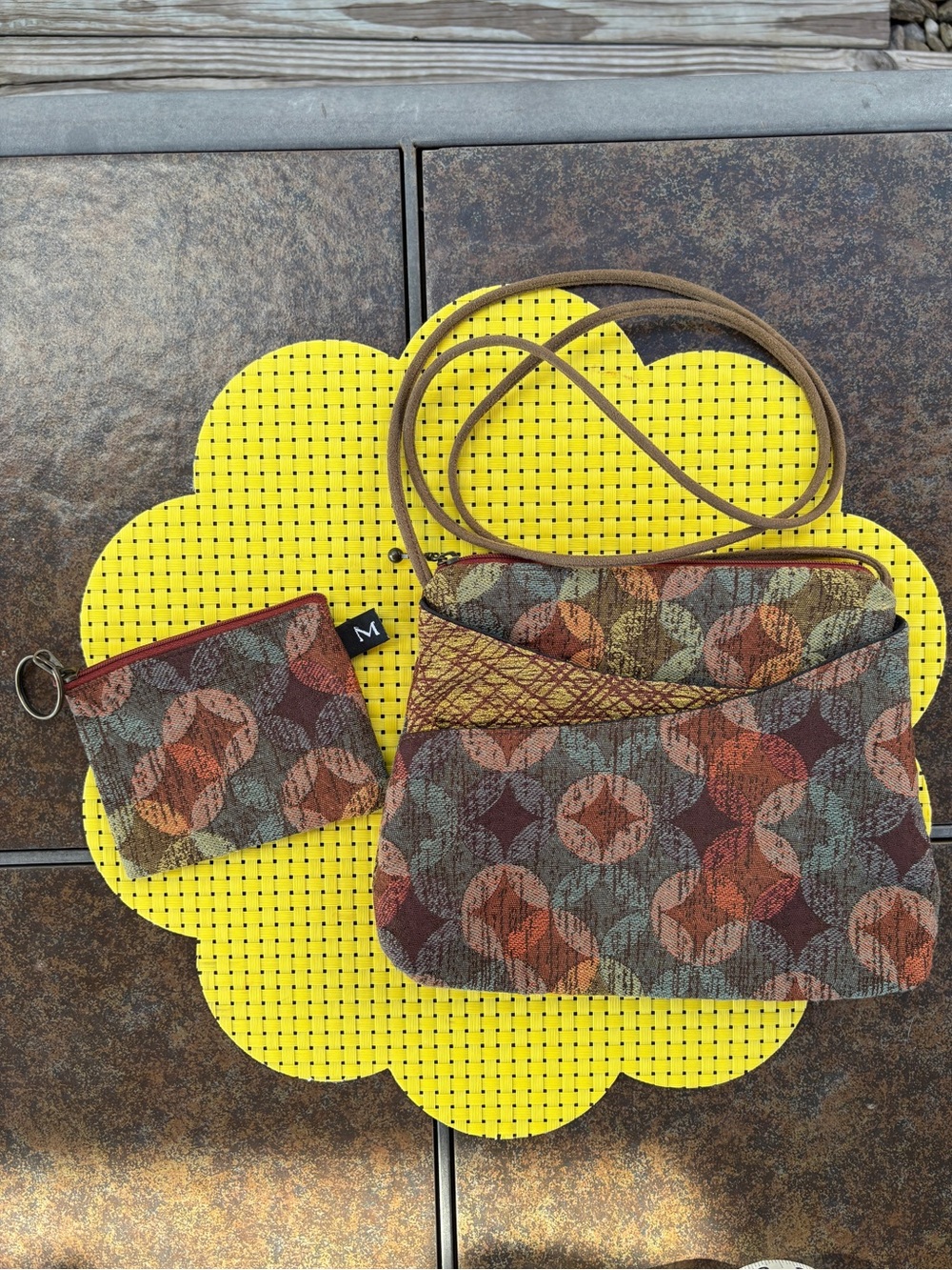 Maruca handmade crossbody bag and coin purse